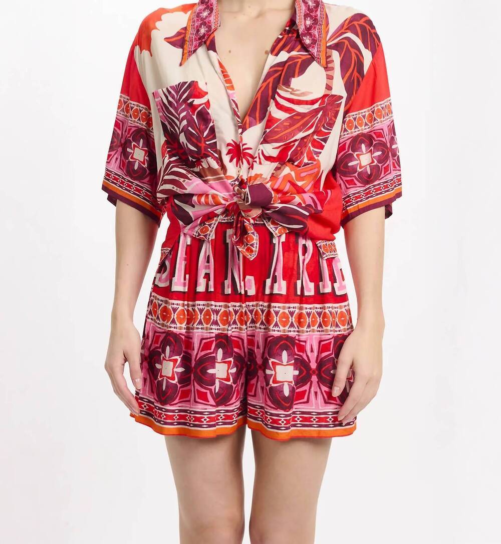 NEW MISS JUNE PARIS kassie short in rouge